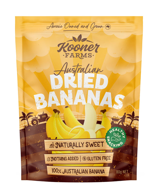 KoonerFarms Gently Dehydrated Bananas (10 Pack)